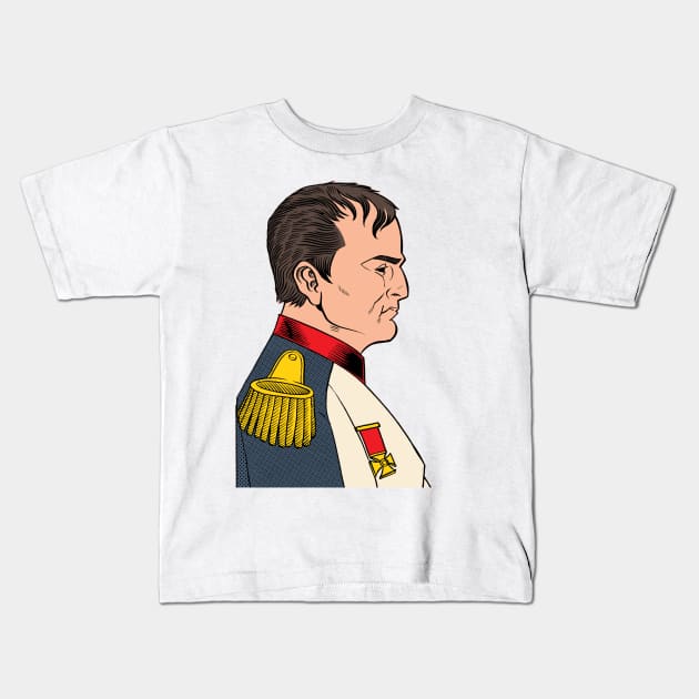 Napoleon Bonaparte Kids T-Shirt by TwoSeventy (270)